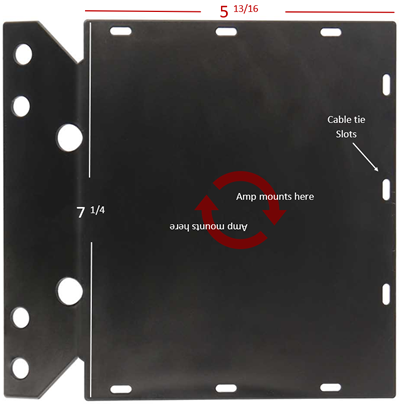 Saddle Tramp BC-AMP05: FLTR Amp Mounting Plate 1998-2013