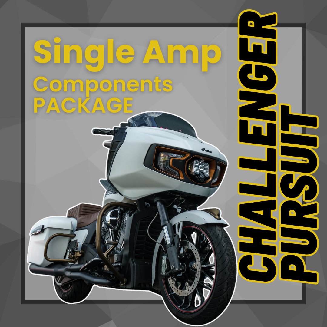 2020 - 2025 Indian Challenger &amp; Pursuit single amp audio components package