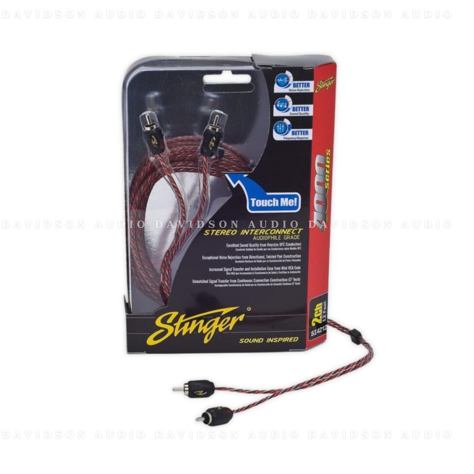 Stinger 4000 series 1.5&#39;/0.5M 2 channel RCA S1421.5