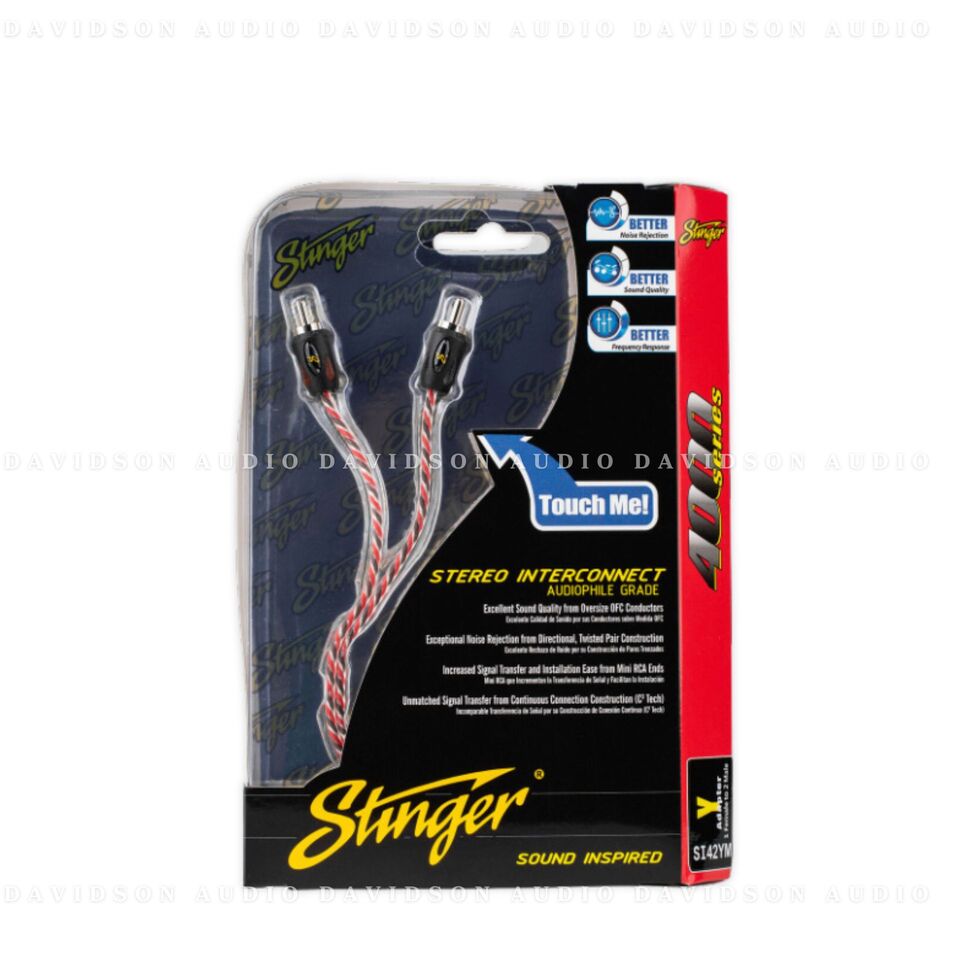 Stinger 4000 series 2-MALE AND 1-FEMALE Y ADAPTER RCA