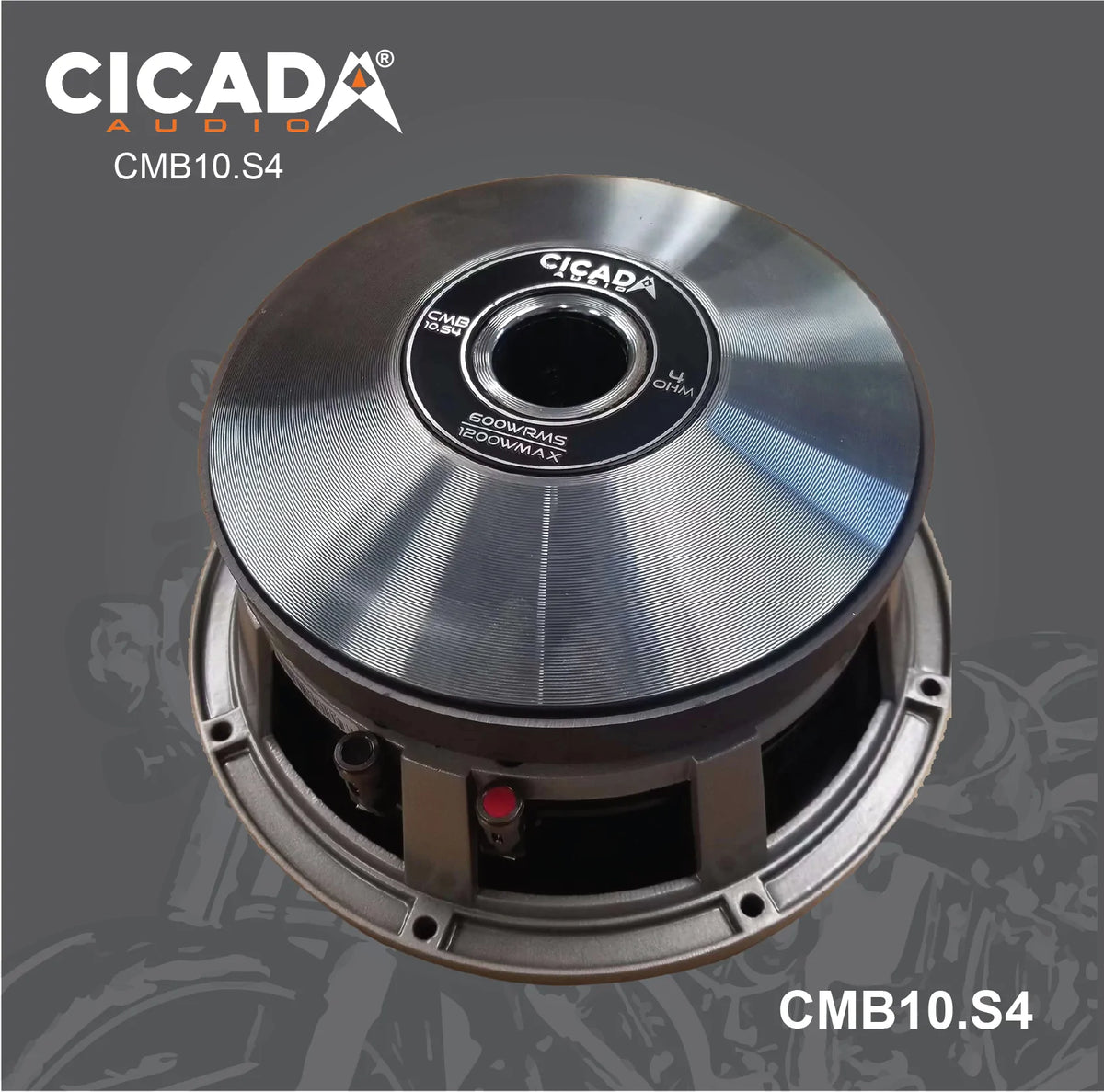 Cicada Audio 10&quot; CMB10.S4 4 Ohm Pro Mid-Bass Speaker
